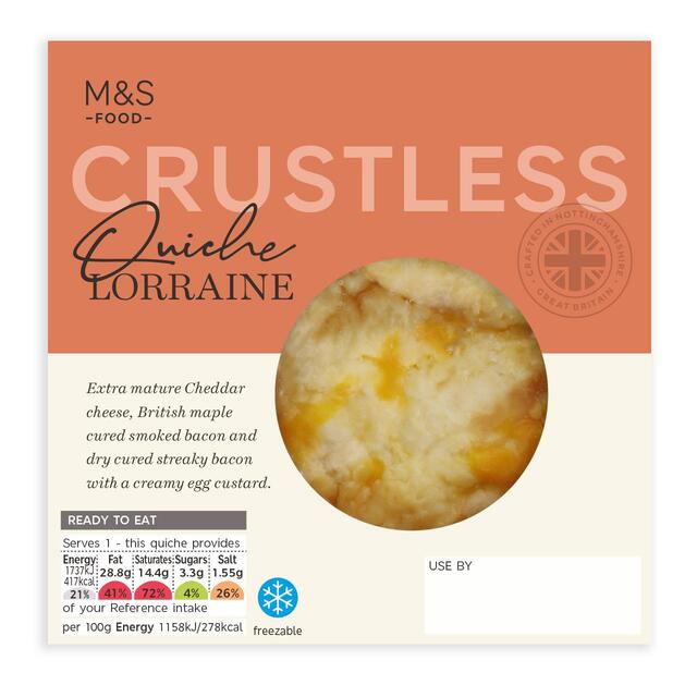 M&S Crustless Quiche Lorraine thumbnail 2