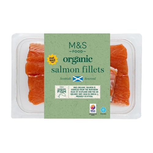M&S Organic 2 Salmon Fillets thumbnail 2