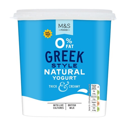 M&S 0% Fat Greek Style Natural Yogurt thumbnail 2
