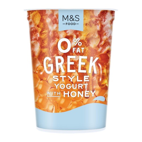 M&S 0% Fat Greek Style Natural Yogurt With Honey