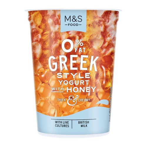 M&S 0% Fat Greek Style Natural Yogurt With Honey thumbnail 2