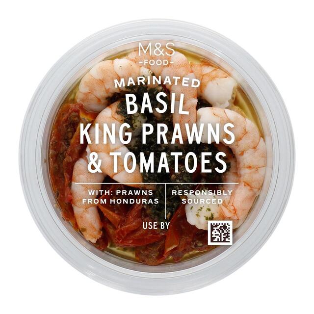 M&S Marinated King Prawns with Dried Tomatoes & Basil thumbnail 2