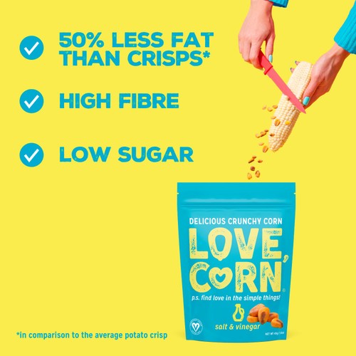 LOVE CORN Salt & Vinegar Crunchy Corn thumbnail 2