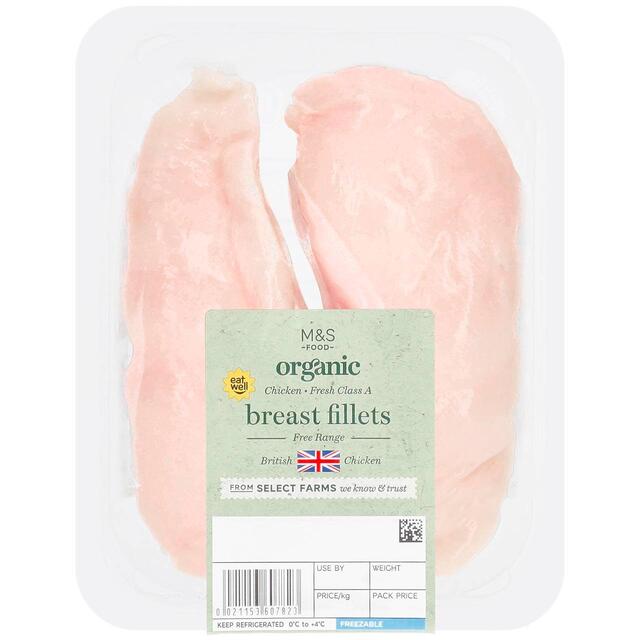 M&S Organic Free Range Chicken Breast Fillets