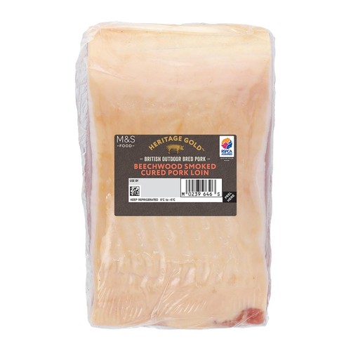 M&S British Outdoor Bred Beechwood Smoked Cured Pork Loin thumbnail 2