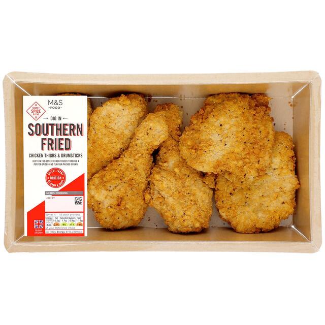 M&S British Southern Fried Chicken Thighs & Drumsticks