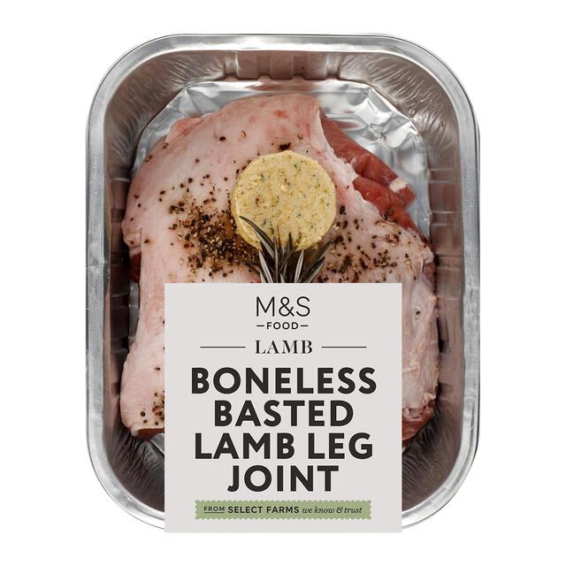 M&S Select Farms Boneless Basted Lamb Leg Joint