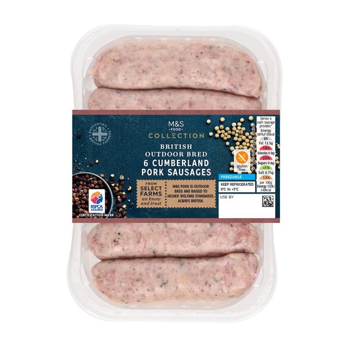 M&S Collection British 6 Cumberland Sausages thumbnail 2