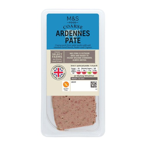 M&S Coarse Ardennes Pork Pate with Shallots & Cognac thumbnail 2