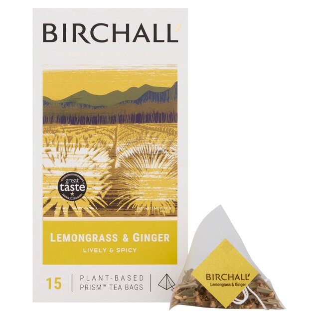 Birchall Lemongrass & Ginger - 15 Prism Tea Bags thumbnail 2