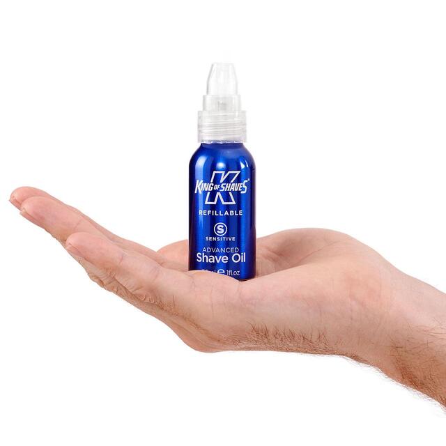 King of Shaves Shave Oil Refillable Bottle Sensitive Advanced thumbnail 2
