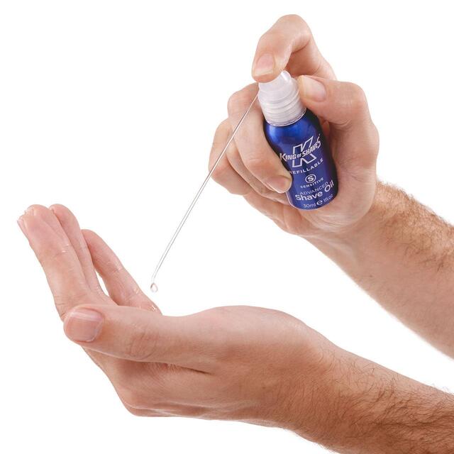 King of Shaves Shave Oil Refillable Bottle Sensitive Advanced thumbnail 3
