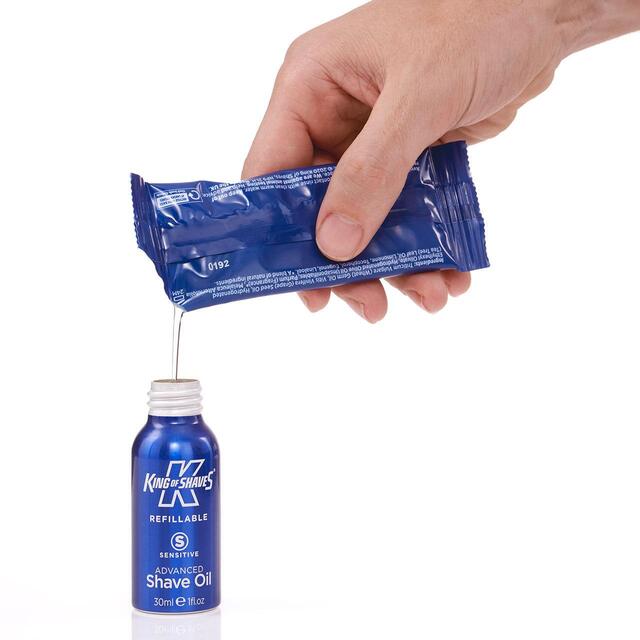 King of Shaves Shave Oil Refillable Bottle Sensitive Advanced thumbnail 4