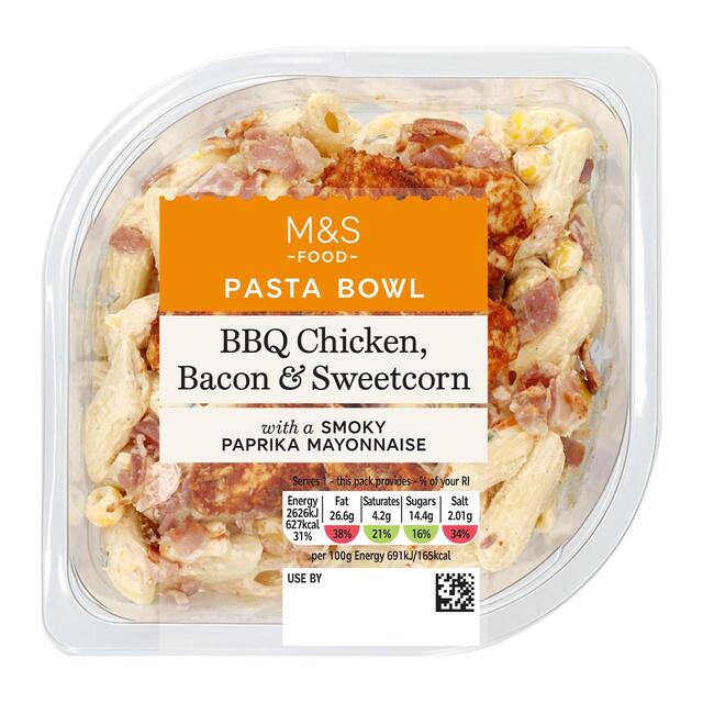 M&S Chicken, Bacon & Sweetcorn Pasta Salad thumbnail 2