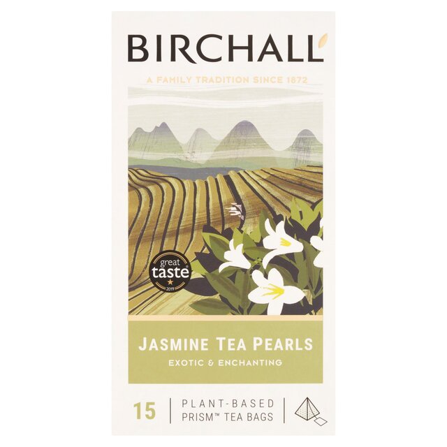 Birchall Jasmine Tea Pearls - 15 Prism Tea Bags thumbnail 3