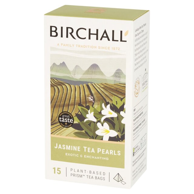 Birchall Jasmine Tea Pearls - 15 Prism Tea Bags thumbnail 6