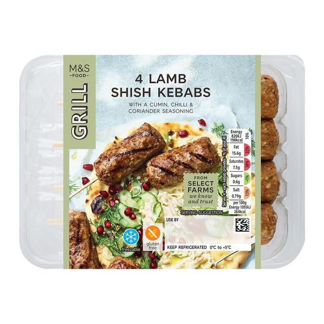 M&S 4 Lamb Shish Kebabs thumbnail 2