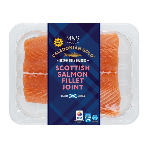 M&S Scottish Salmon Fillet Joint Skin On