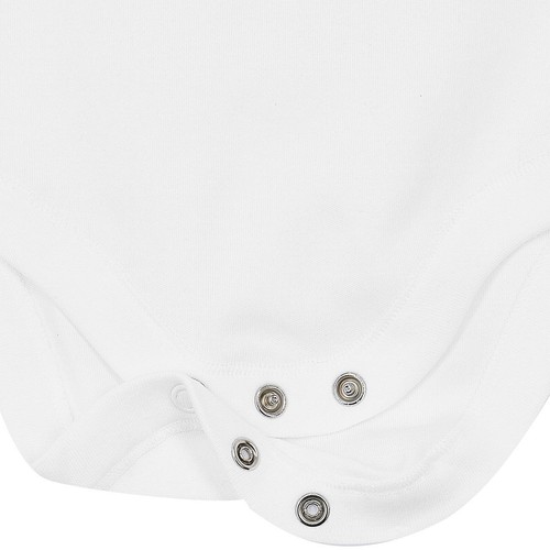 M&S Baby Cotton Sleeveless Bodysuits, White, Newborn thumbnail 3