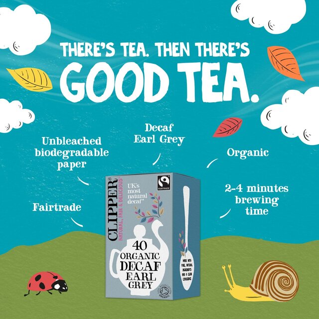 Clipper Organic & Fairtrade Decaffeinated Earl Grey Tea thumbnail 3