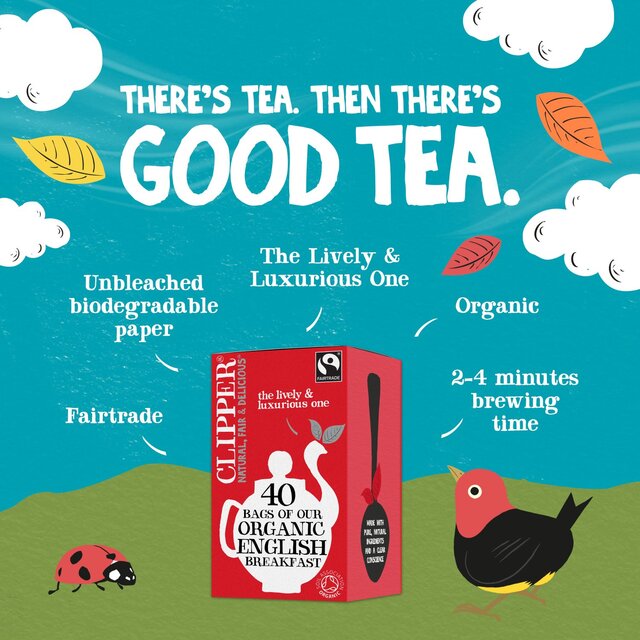 Clipper Organic & Fairtrade English Breakfast Tea thumbnail 4