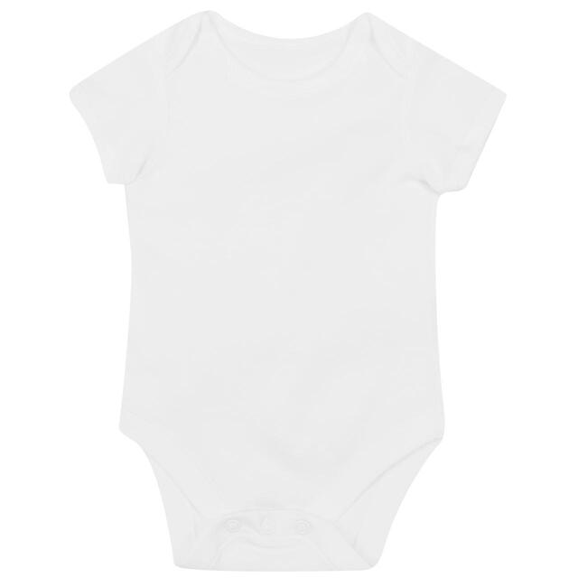 M&S Cotton Short Sleeve Bodysuits, 7 Pack, White thumbnail 2