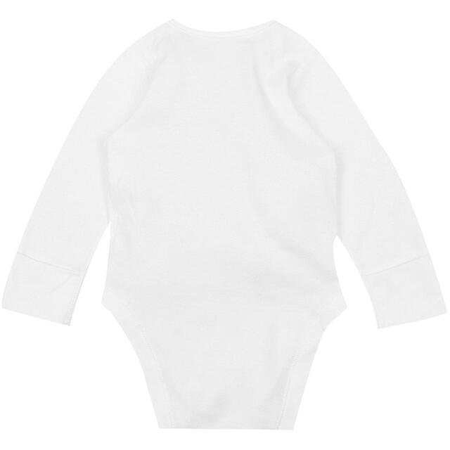 M&S Baby Cotton Long Sleeve Bodysuits, 7 Pack, White thumbnail 3