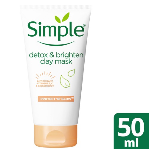 Simple Protect 'N' Glow Detox & Brighten Clay Face Mask