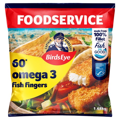 Birds Eye 60 MSC Breaded Omega 3 Fish Fingers