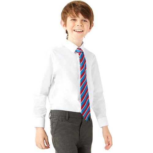 M&S Boys Regular Fit Easy to Iron Shirts, 5-6 Years, White