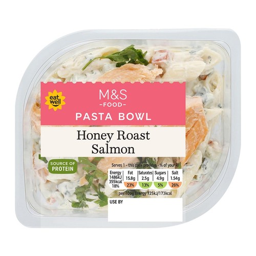M&S Honey Roast Salmon Pasta Salad thumbnail 2