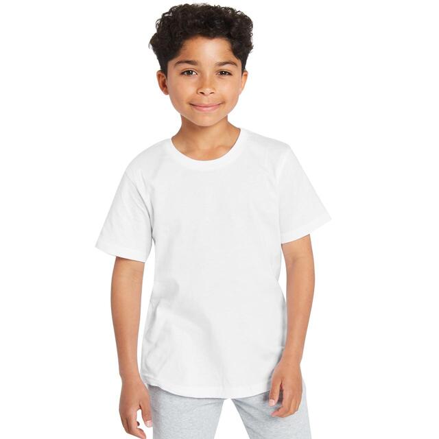 M&S Unisex Pure Cotton T-Shirts, 4-5 Years, White
