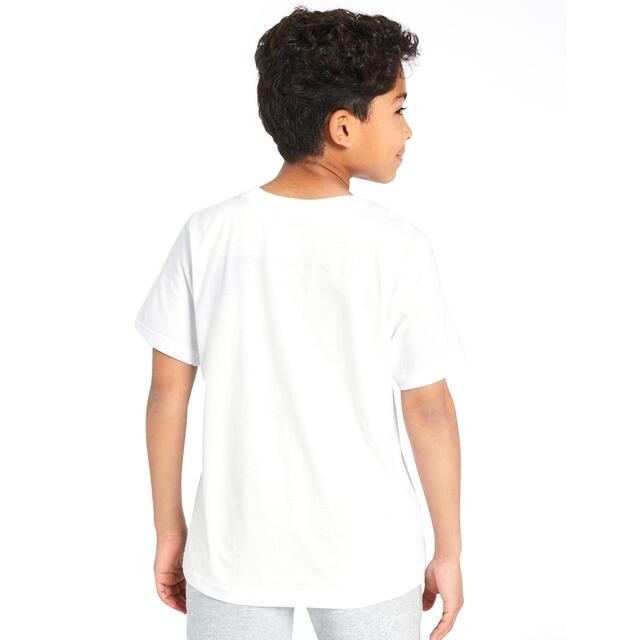M&S Unisex Pure Cotton T-Shirts, 4-5 Years, White thumbnail 3
