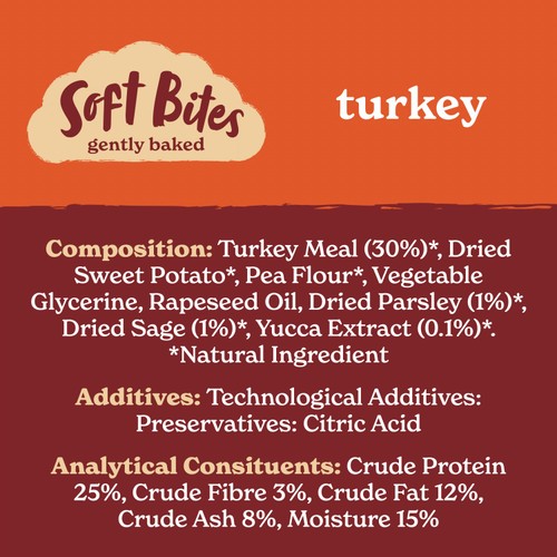 Forthglade Natural Grain-Free Soft Bite Treats with Turkey thumbnail 3