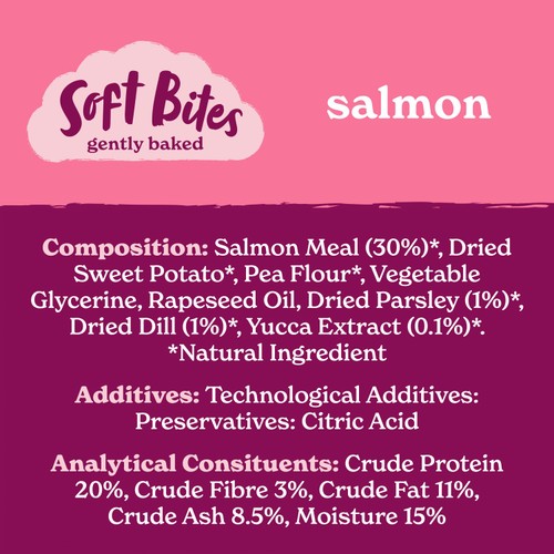 Forthglade Natural Grain-Free Soft Bite Treats with Salmon thumbnail 4