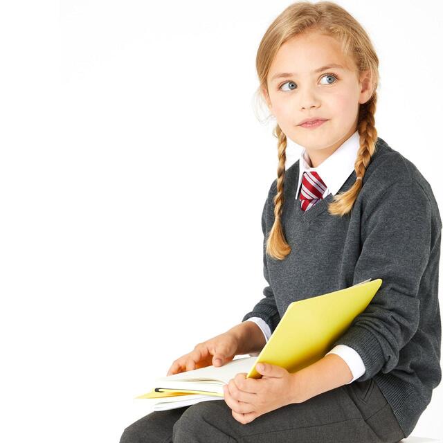 M&S Cotton Jumper, 2 Pack, 4-13 Years, Grey thumbnail 5