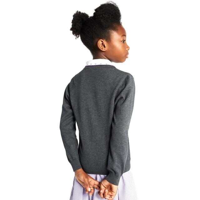 M&S Cotton Cardigan, 2 Pack, 4-13 Years, Grey thumbnail 3