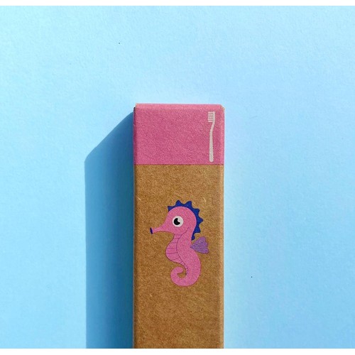 Bamboo Club Bambino Pink Kids Toothbrush thumbnail 4