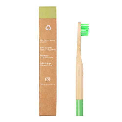 Bamboo Club Bambino Green Kids Toothbrush thumbnail 2
