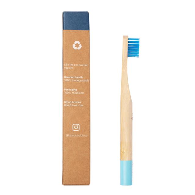 Bamboo Club Bambino Blue Kids Toothbrush thumbnail 2