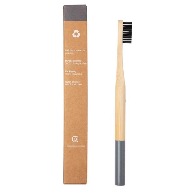 Bamboo Club Grey Adult Toothbrush thumbnail 2