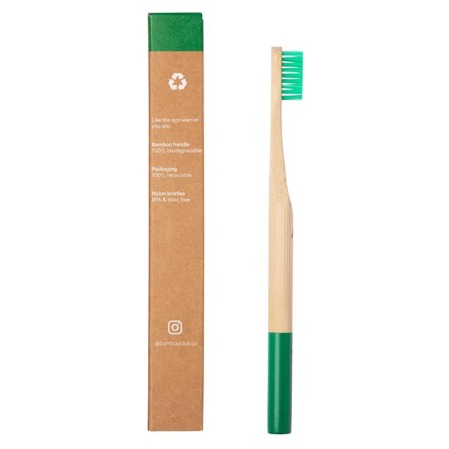 Bamboo Club Green Adult Toothbrush thumbnail 2