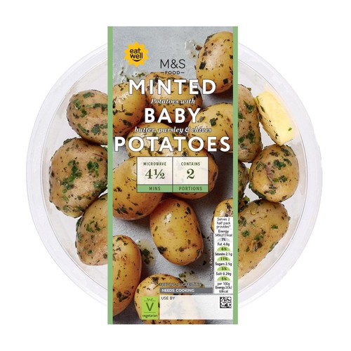 M&S Herby Minted Baby Potatoes thumbnail 2