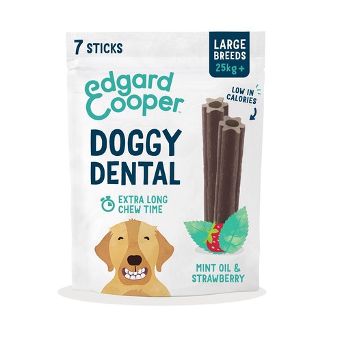 Edgard & Cooper Strawberry & Mint Large Dog Dental Sticks thumbnail 2