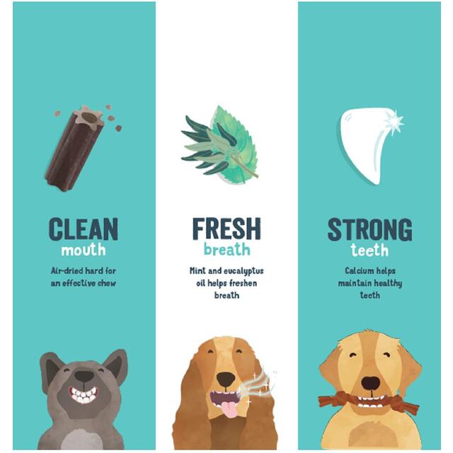 Edgard & Cooper Strawberry & Mint Large Dog Dental Sticks thumbnail 5