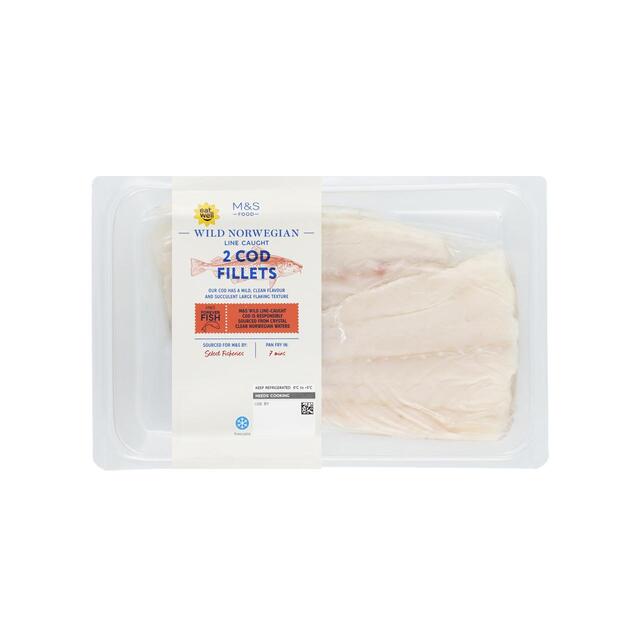 M&S Cod Fillets Skinless & Boneless
