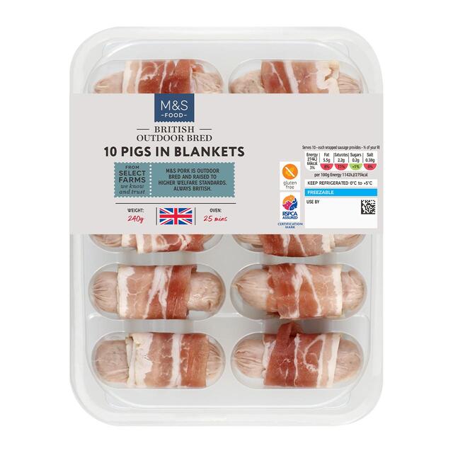 M&S Select Farms British 10 Pigs in Blankets thumbnail 2