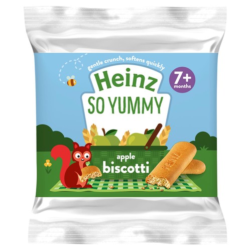Heinz Apple Biscotti Baby Food Snacks 7+ Months
