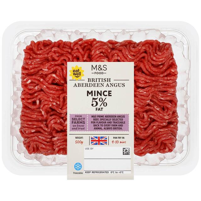 M&S Select Farms Aberdeen Angus Beef Mince 5% Fat