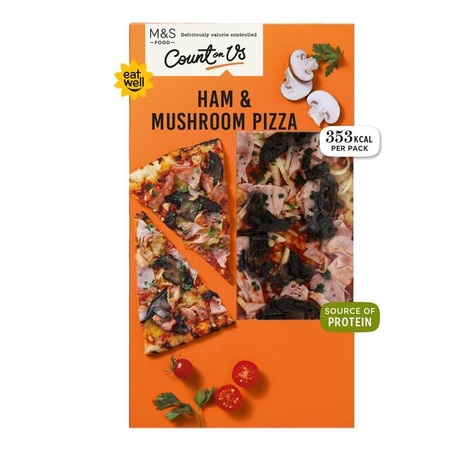 M&S Count On Us Ham & Mushroom Pizza thumbnail 3